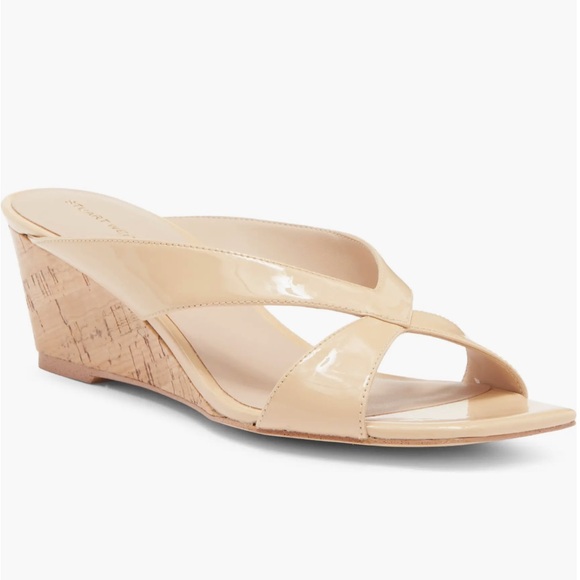 🌹STUART WEITZMAN🌹 Miami Wedge Slide Sandal Size: 9 - Picture 1 of 13